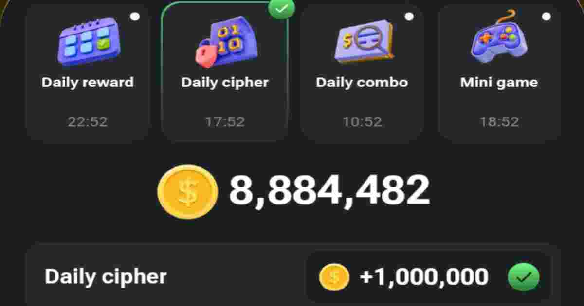 Hamster Kombat Daily Cipher Code for 1 Million Coins Today, August 13