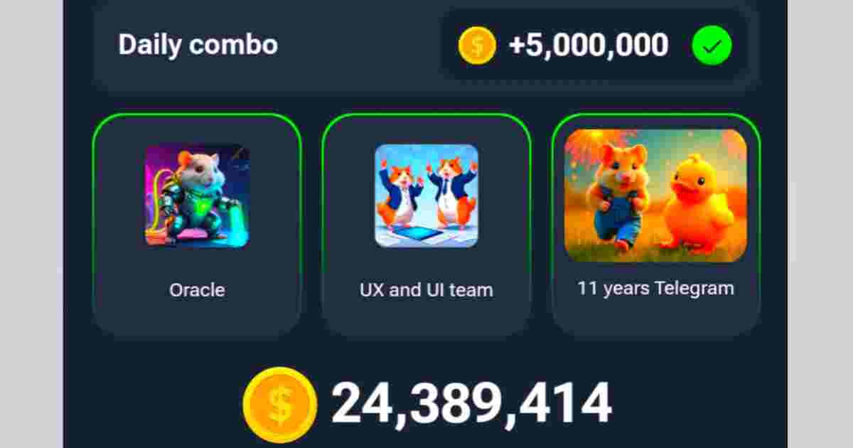 Hamster Kombat Daily Combo Today 16 August 2024