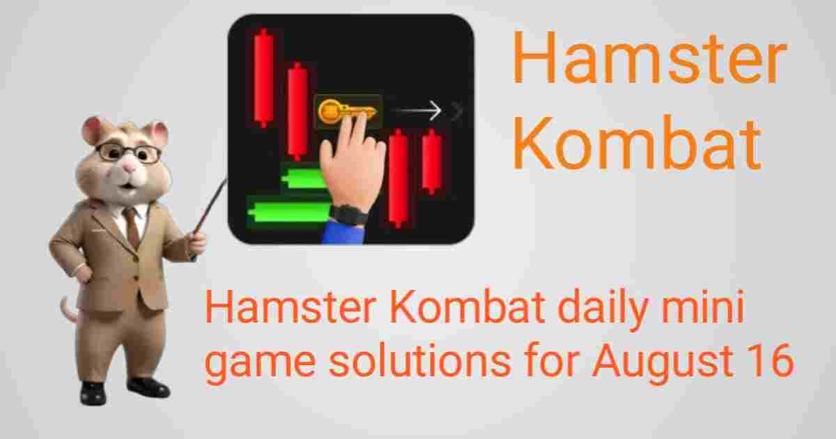 Hamster Kombat Daily Mini Game Solutions for August 16, 2024