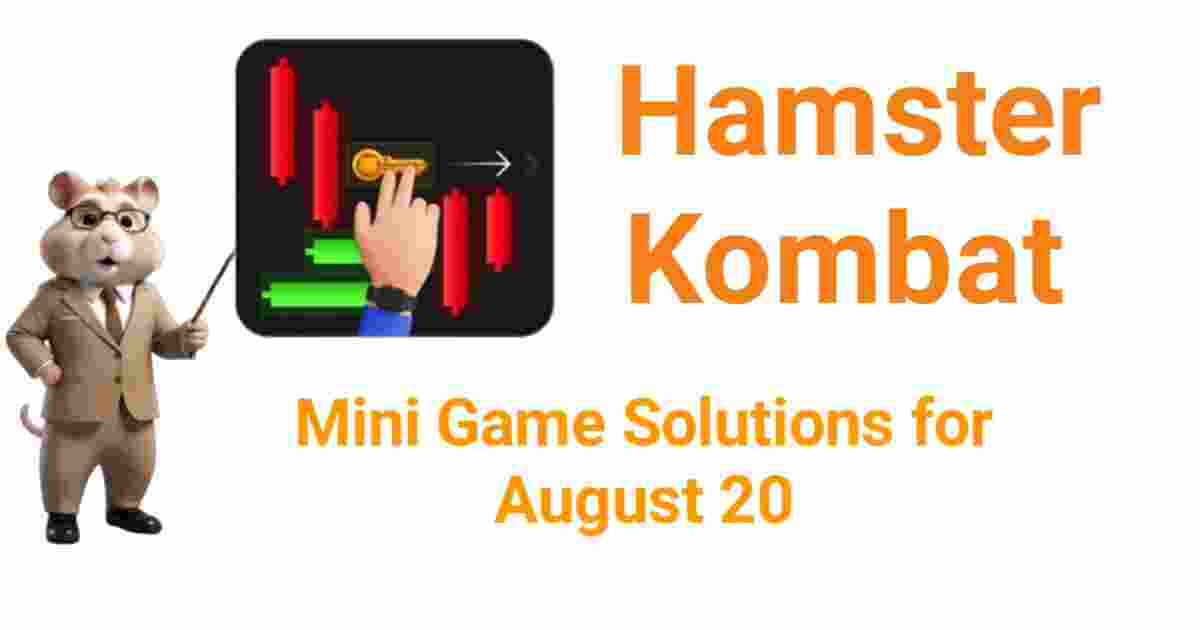 Hamster Kombat Daily Mini-Game Solutions for August 20