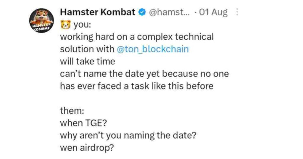 Hamster Kombat Loses Nearly Half Its Players After HMSTR Token Airdrop Postponed