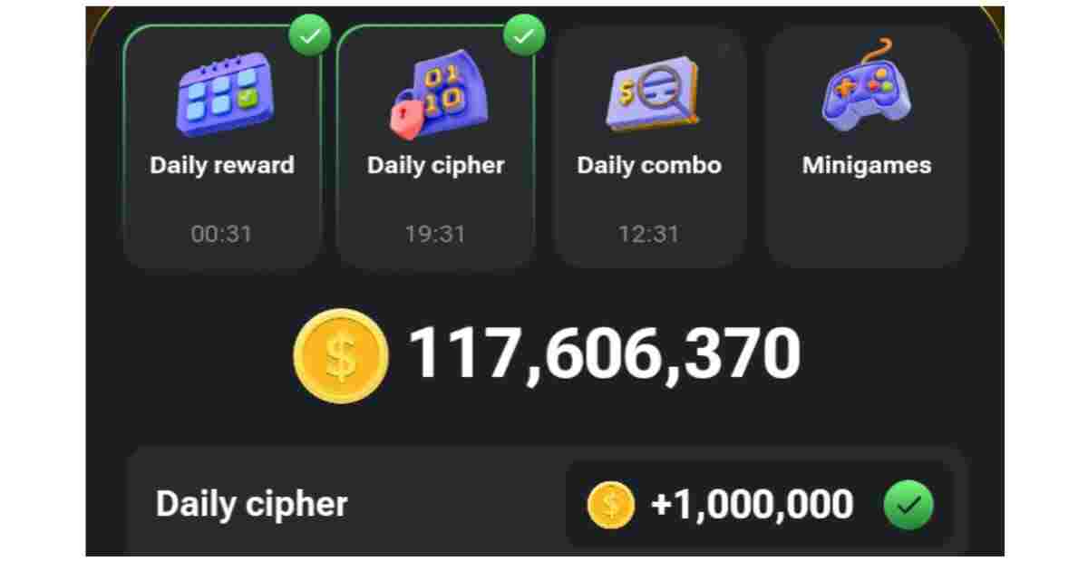 Hamster Kombat Daily Cipher Code Today, September 1, 2024