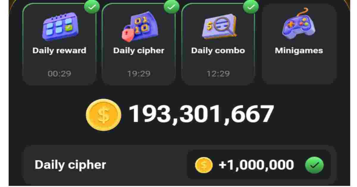 Hamster Kombat daily cipher code 14 September